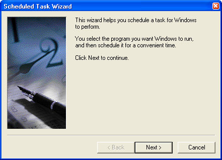 Scheduled Task Wizard