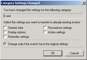 Apply changed category settings