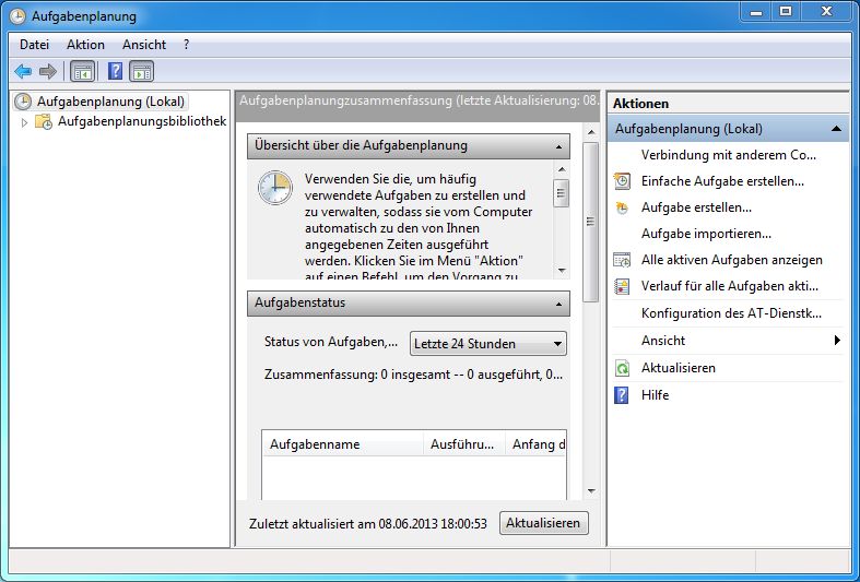 Windows 7 - Augabenplaner